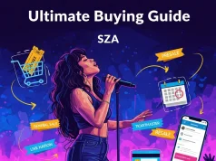 SZA Tickets Concert: The Ultimate Buying Guide Modern concert guide infographic illustrating SZA tickets and the ultimate buying guide, featuring official ticket platforms, price tiers, presale access, seating selection, verified purchase steps, fraud prevention tips, and venue experience visuals in a clean stylish music event design.